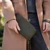 Women's Leather Purse Satchel Handbag clutch Evening Bag Gift For Women green