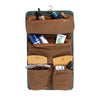KomalC Genuine Buffalo Leather Hanging Toiletry Bag Travel Dopp Kit