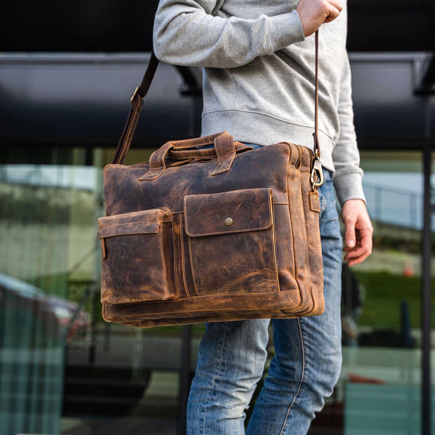 Men's Leather Bags – MASNCO