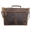 Leather Briefcase 16 Inch Laptop Messenger Bag Office Briefcase College Bag (Buffalo Distressed Tan)