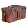 Leather 21 Inch Vintage Leather Duffel Travel Gym Sports Overnight Weekend Duffel Bag