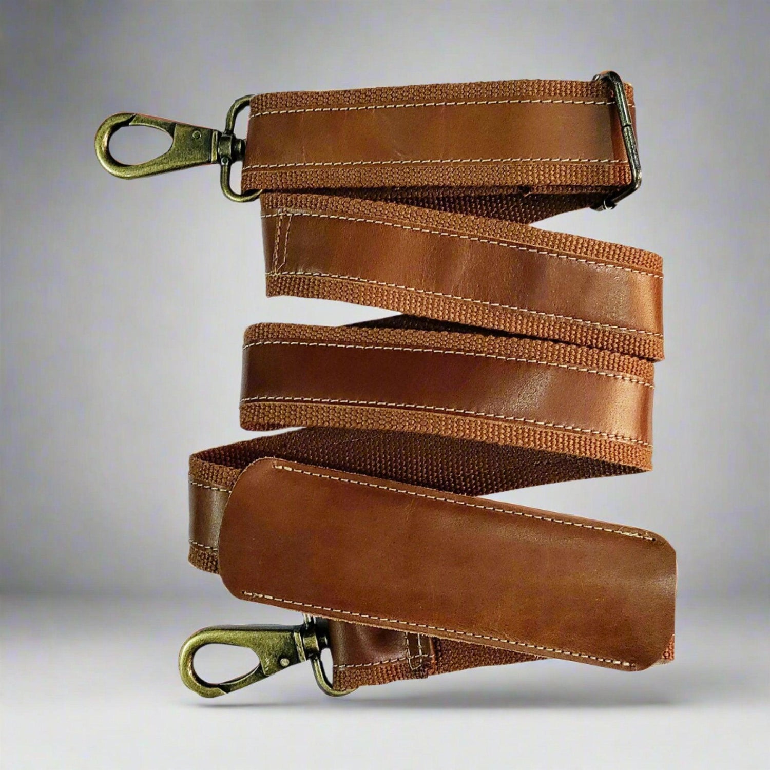 Adjustable Padded Replacement Shoulder Strap with Metal Swivel Hooks for Messenger, Laptop, Camera, Duffle Bags & More