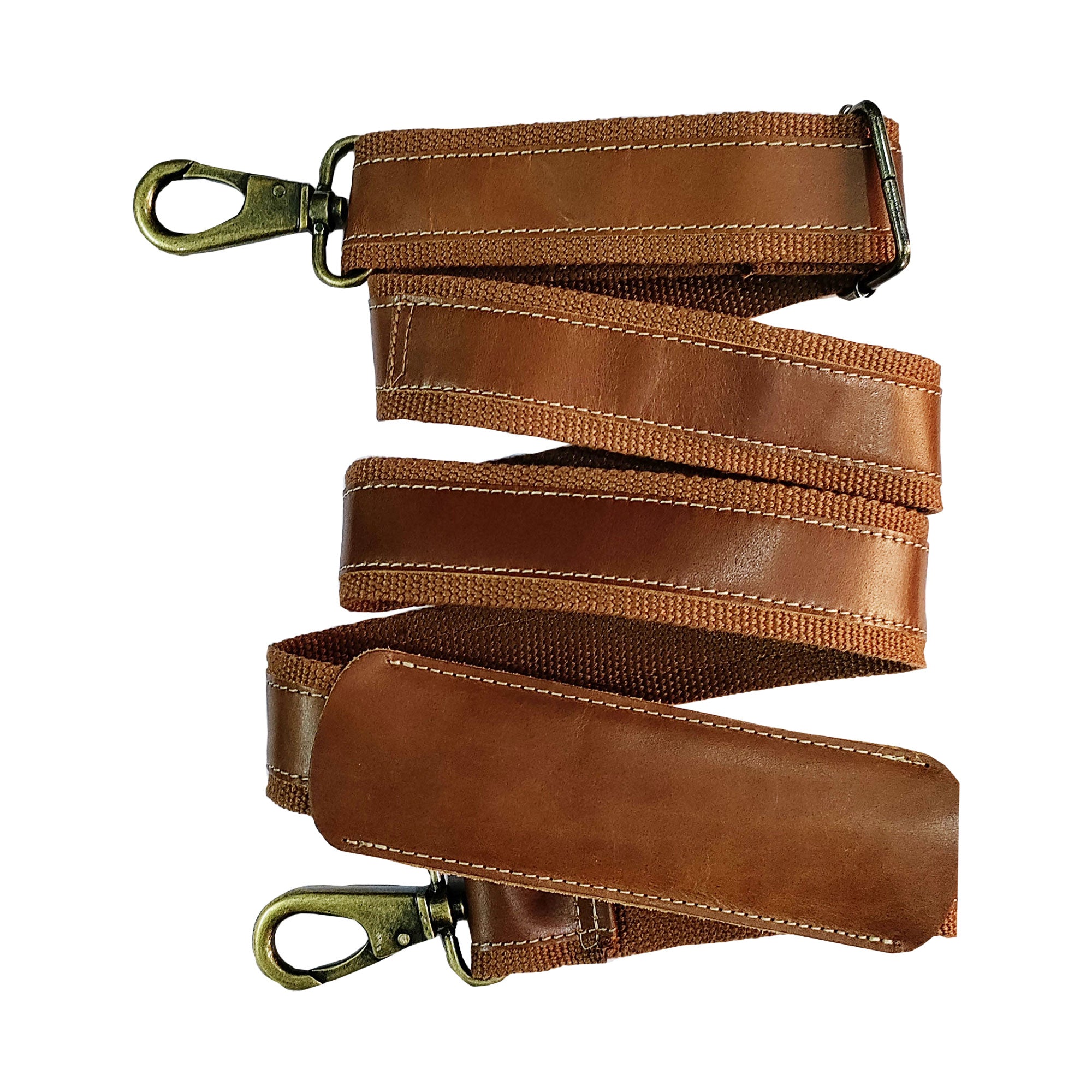 1pcs Wide Shoulder Bags Strap,adjustable Replacement Bag Strap With Metal  Hooks (dark Brown)